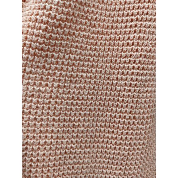 Vermont Country Store Size Medium Cotton Knit Pink Open Front Cozy Cardigan - Picture 2 of 5